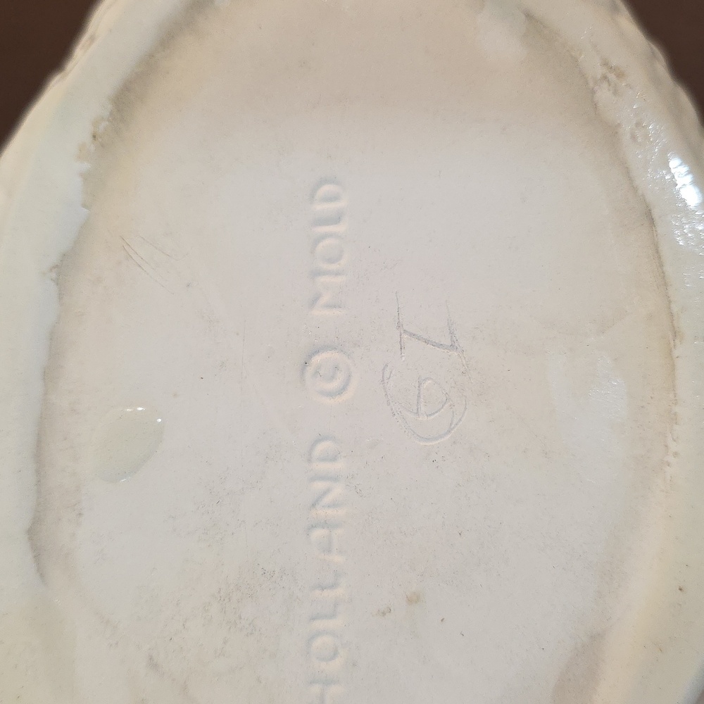Vintage Holland Mold Swan Ceramic Planter Vase/Candy Dish 7” White  Pearlescent - Picture 10 of 10